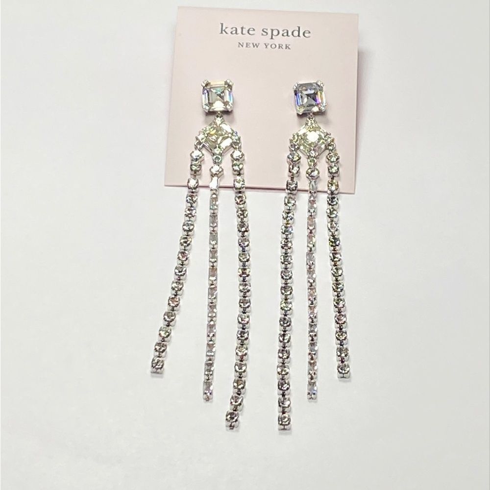 Kate Spade glitzville fringe earrings